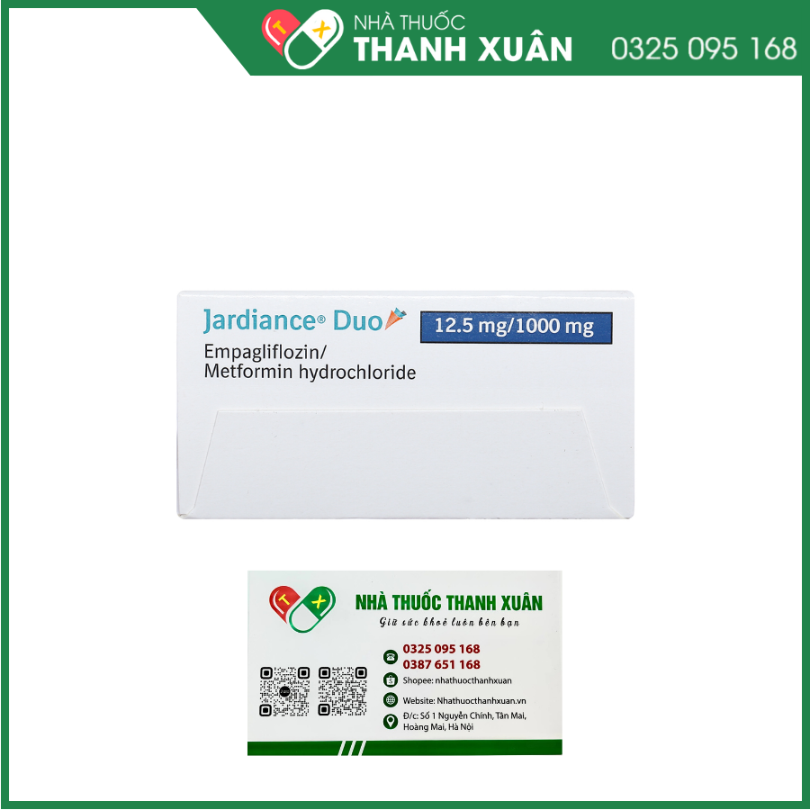 Jardiance Duo 12.5mg/1000mg trị đái tháo đường